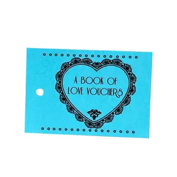 Любовници Купони Правоъгълник Любовни картички 2 цвята подарък за годишнина Полезни любовни ваучери Купони Резервирай