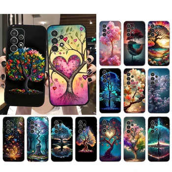 Магическо дърво цвете телефон случай за Samsung S23 S22 S21 S20 Ultra S20 S22 S21 S10E S21 S20 FE S24 Plus