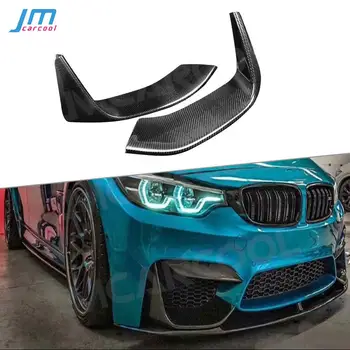  Материал от въглеродни влакна Предна броня Сплитери за устни Клапа Cupwings за BMW Серия 3 F80 M3 M4 4 Серия F82 F83 M4 2012 - 2018
