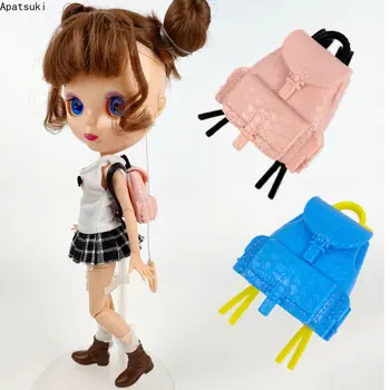 Мода 1/6 кукли аксесоари за Blythe кукла ученици училище чанта мини раница раница пакет за Blyth кукла