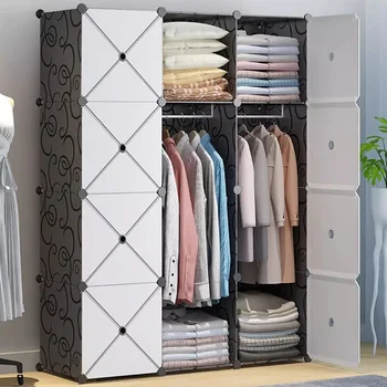 Модерен минималистичен гардероб врата преносими дрехи съхранение килер спалня бижута пространство спестяване прости vestidores модерен мебели