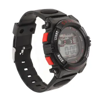 Мъжки електронен часовник WR50M Водоустойчив цифров спортен часовник - многофункционален със светеща светлина & аларма