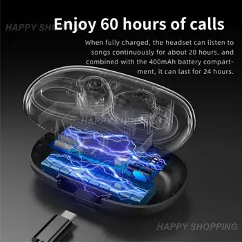 Най-новите шумопотискащи спортни слушалки Безжични бизнес слушалки Водоустойчиви слушалки за слушалки HIFI Bass Ear Hook Слушалки
