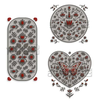 нов Различни форми цвете рамка метал рязане матрици шаблони DIY скрапбукинг хартия/фото карти Щамповане Умира