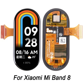 Оригинален LCD екран за Xiaomi Mi Band 8 гривна часовник дисплей с дигитайзер пълен монтаж подмяна