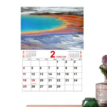 Пейзажи Стенен календар 2024 Природни пейзажи Стенен календар Преносима природна фотография Месечни стенни календари за учебна стая