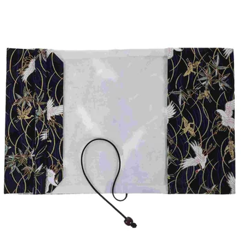 Регулируема кранова кърпа Slipcase Цветен печатен протектор Декоративен ръкав за книги