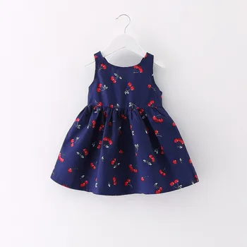 Рокля за кукли 2023 Ново корейско детско облекло Лято плътен цвят цветен печат жилетка пола външна търговия кукла рокля рожден ден подарък