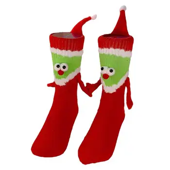Ръчно държащи чорапи Магнит Чорапи за държане на ръце Чорапи за възрастни, които държат ръце Чорапи за ръце Новост за възрастни 3D кукла Двойка чорапи