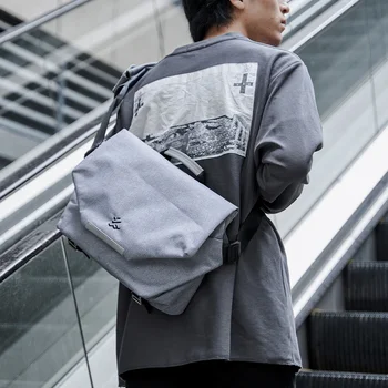 Функционален прост голям капацитет мъжки Crossbody Ripstop Оксфорд водоустойчив Commuter чанта отразяващи мода горещи продават работни чанти