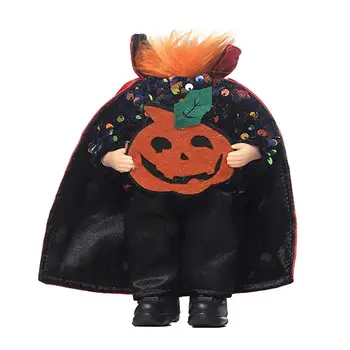 Хелоуин кукла задръжте тиква Хелоуин тиква без глава кукла Sequined сладък вампири декорация празнична играчка с тиква & наметало