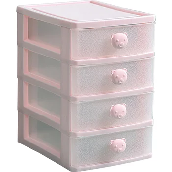 чекмедже тип канцеларски кутия за съхранение 4-слойна кутия за съхранение грим организатор