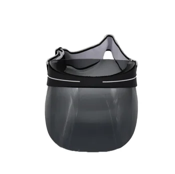Шапка за слънце Голф шапка Uv защита за възрастни на открито спорт Унисекс адаптивни без лого Сив цвят Прозрачен PVC сенник шапка